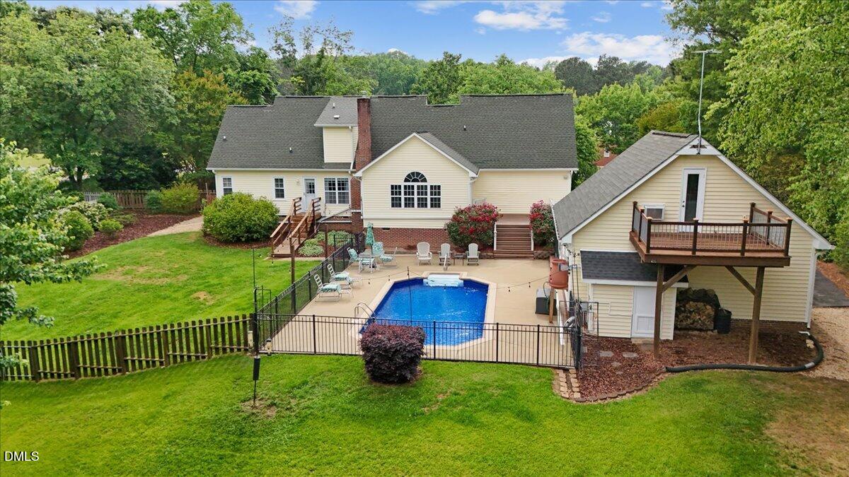 4317 South Mountain Drive Raleigh, NC 27603 - Photo 45 of 57 an aerial view of a house
