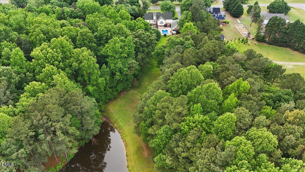 4317 South Mountain Drive Raleigh, NC 27603 - Photo 52 of 57 an aerial view of residential houses with outdoor space and trees
