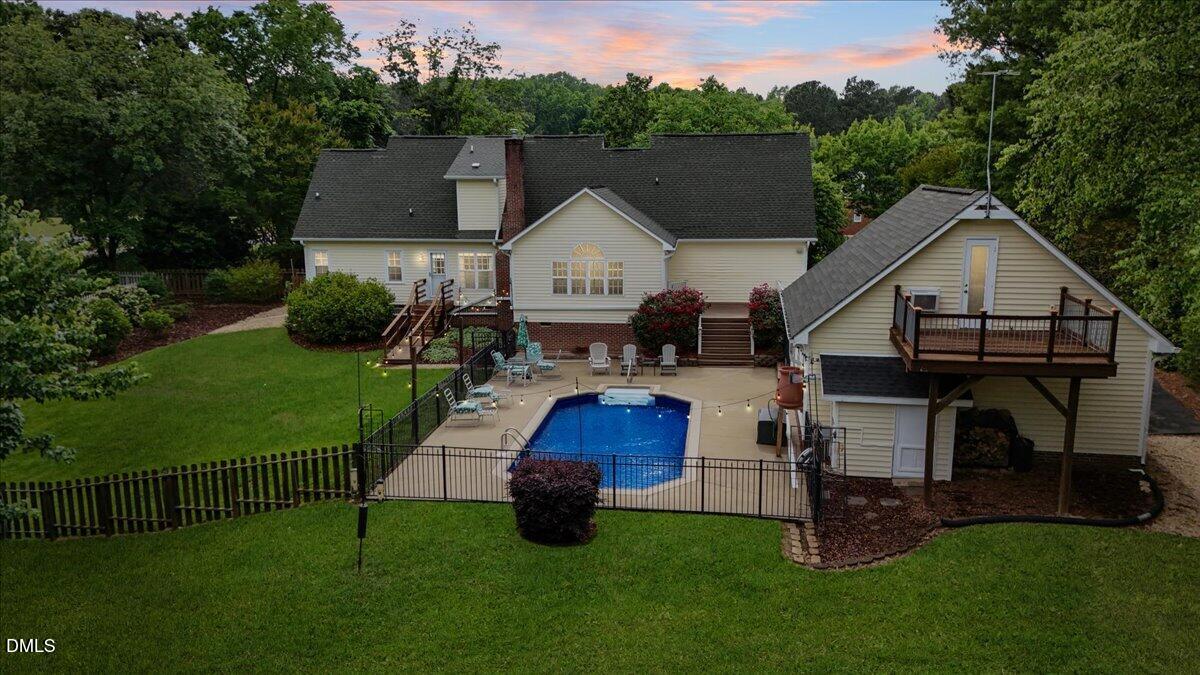 4317 South Mountain Drive Raleigh, NC 27603 - Photo 55 of 57 an aerial view of a house