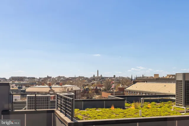 a view of a lake with a city