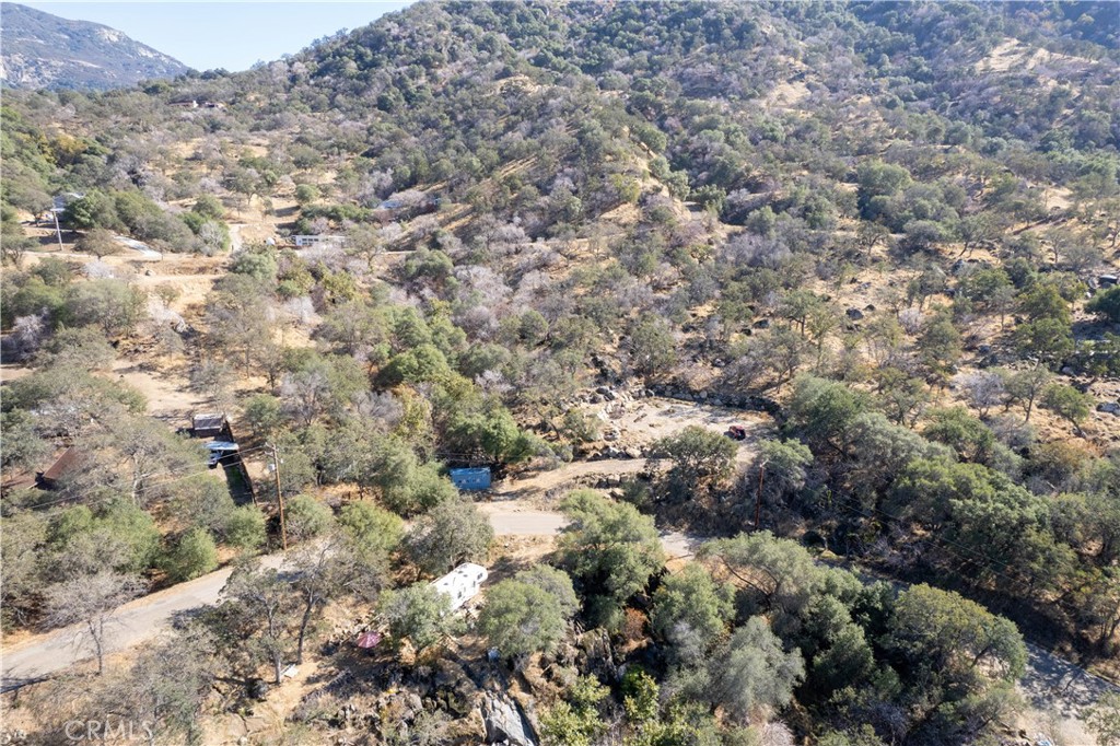 a view of a city and covered with trees