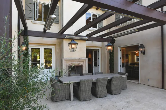 a view of a house with a swimming pool