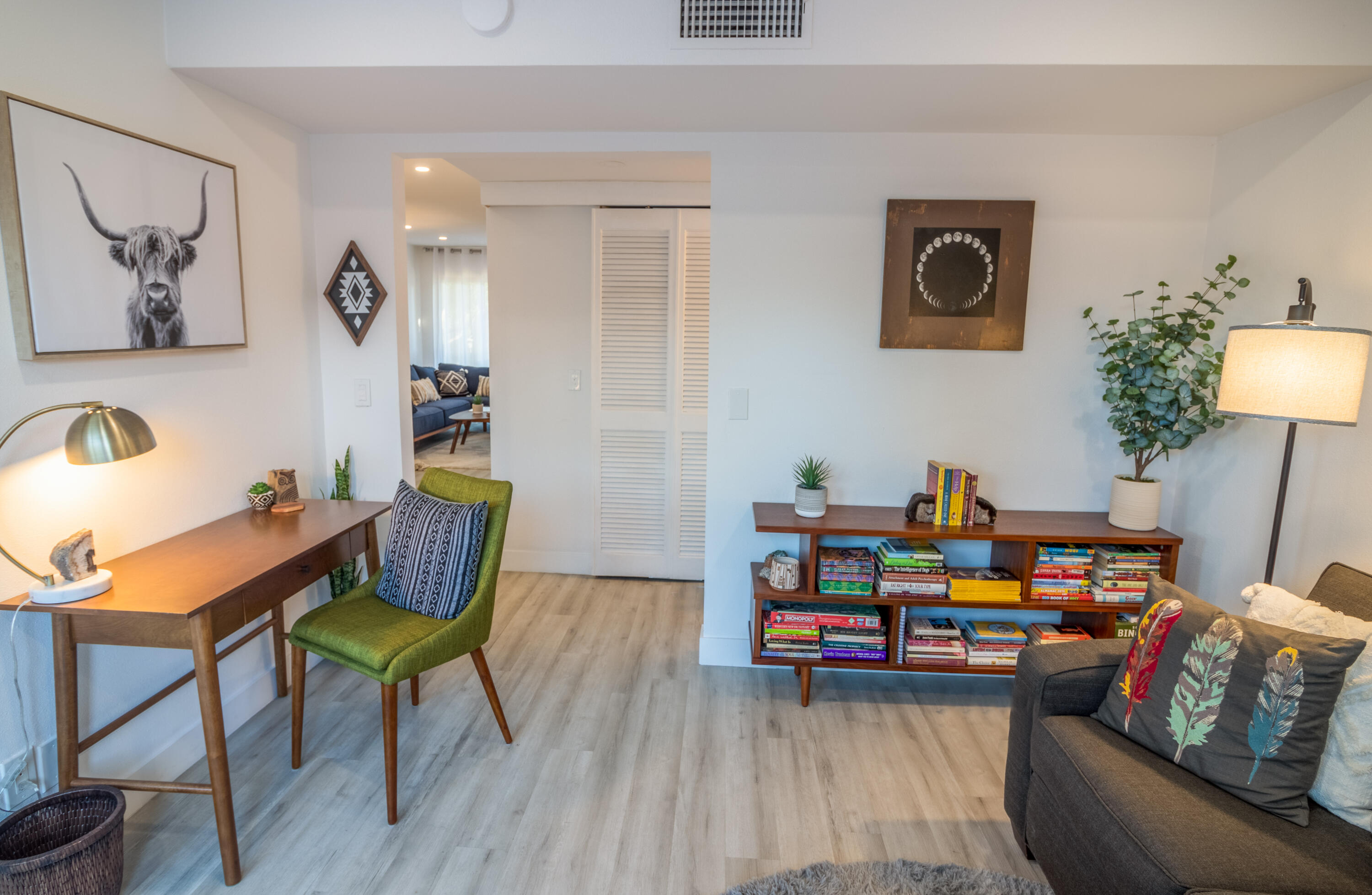 2415 Los Patos Drive Palm Springs, CA 92264 - Photo 6 of 17 a living room with furniture and a wooden floor