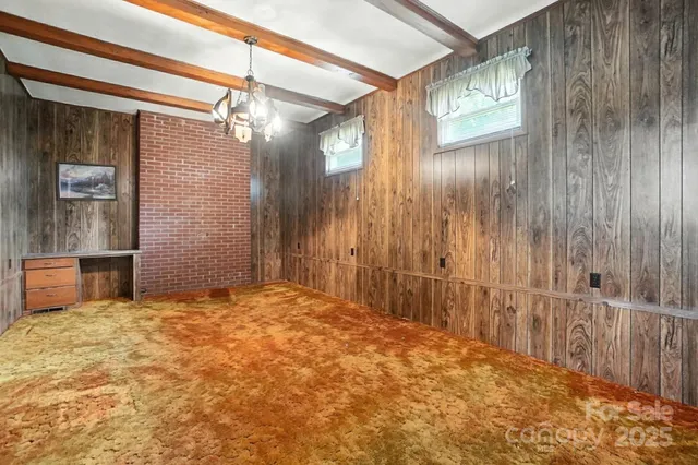 a view of an empty room