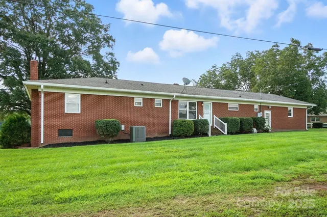 a view of a lake with a big yard