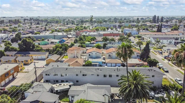 an aerial view of a city