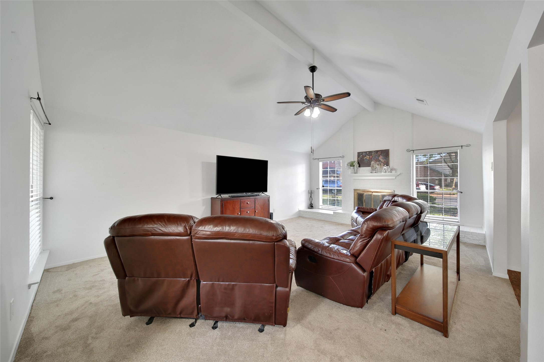 4206 Pineville Lane Spring, TX 77388 - Photo 11 of 35 a living room with furniture and a flat screen tv