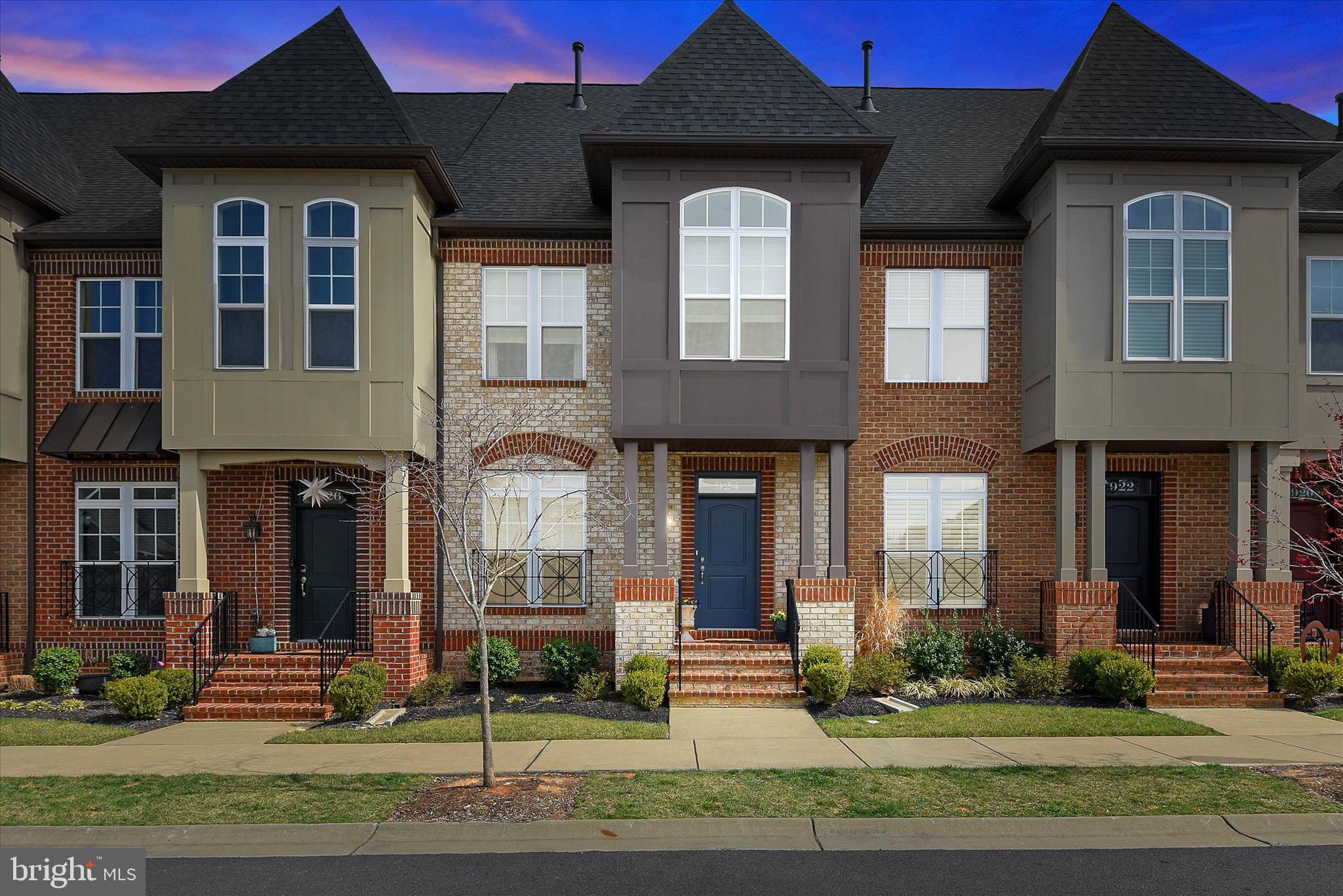 a front view of a house