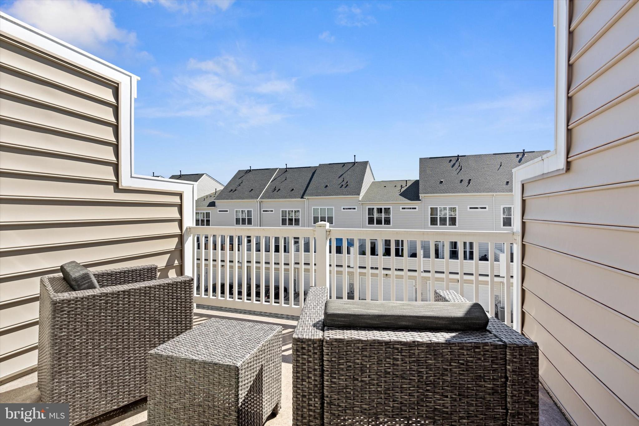 924 Lindley Road Frederick, MD 21701 - Photo 30 of 46 a view of a balcony with wooden fence