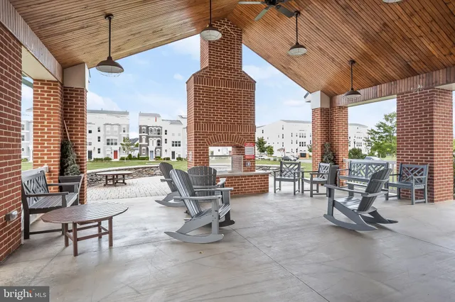 a view of a building with a swimming pool