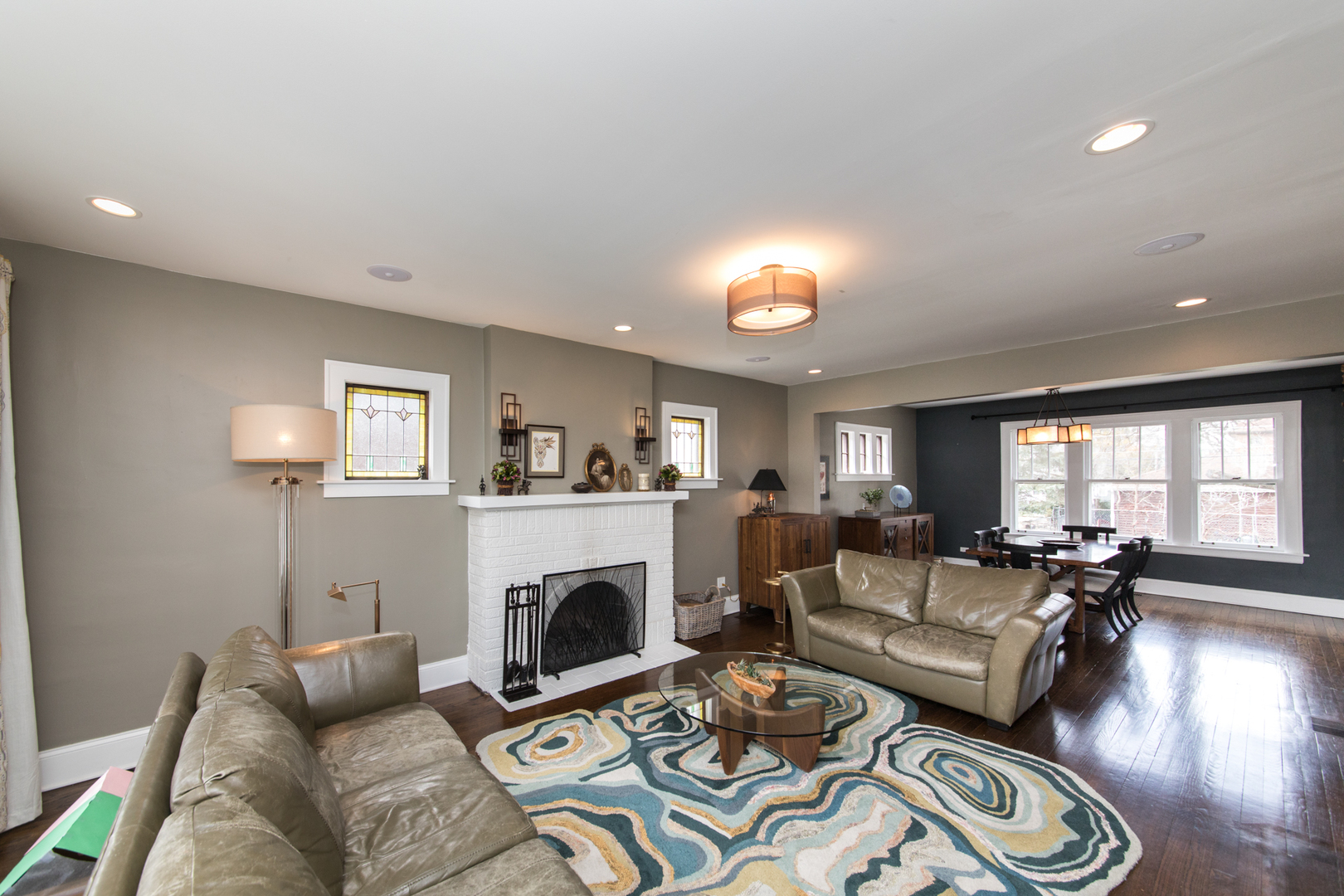 100 Wisner Street Park Ridge, IL 60068 - Photo 5 of 36 a living room with furniture a fireplace and a window