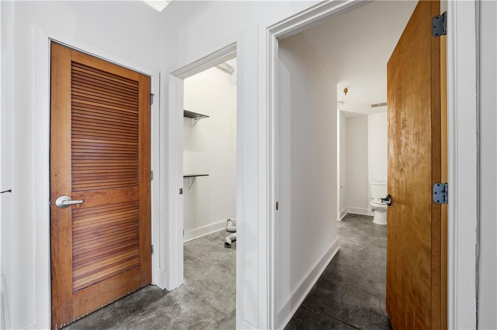 505 Whitehall Street Southwest, Unit 307 Atlanta, GA 30303 - Photo 12 of 35 a view of a bathroom from the hallway