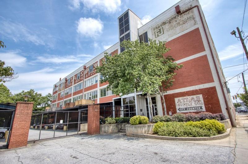 505 Whitehall Street Southwest, Unit 307 Atlanta, GA 30303 - Photo 24 of 35 a front view of a building with garden