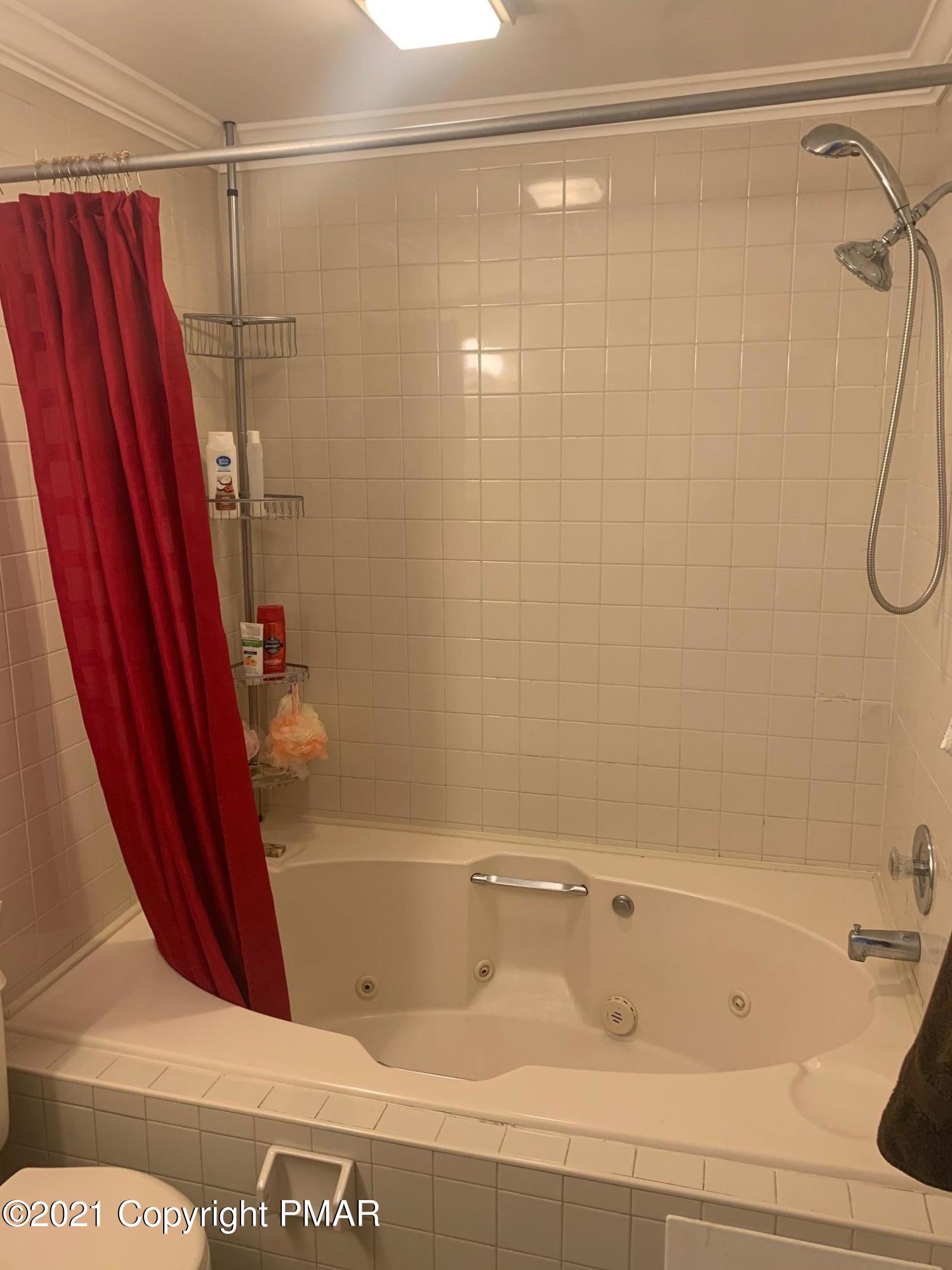 1090 Hampstead Road Bushkill, PA 18324 - Photo 14 of 24 a bathroom with a shower and a bath tub