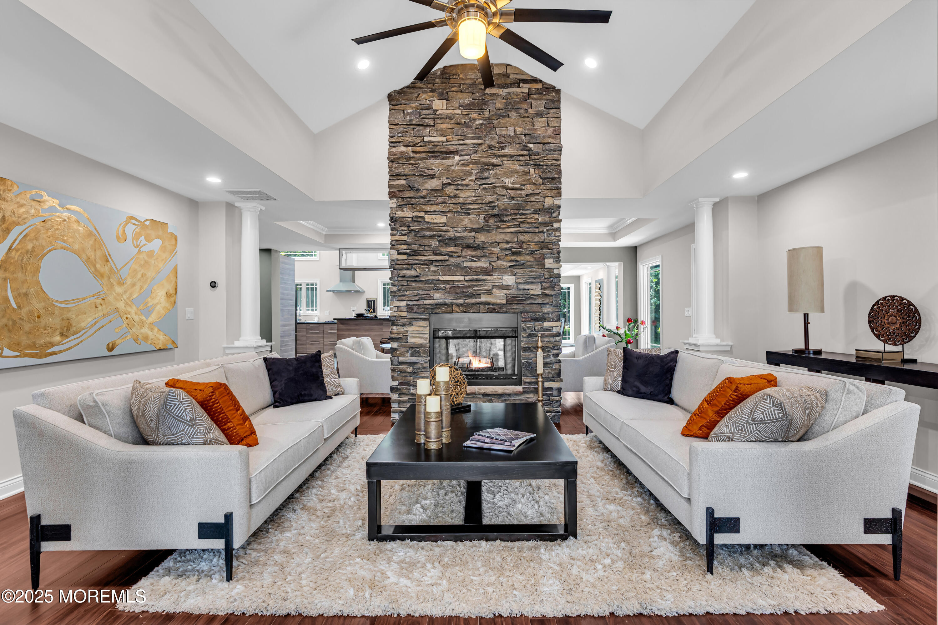 199 Pinckney Road Little Silver, NJ 07739 - Photo 3 of 51 Stacked woodburing dual fireplace