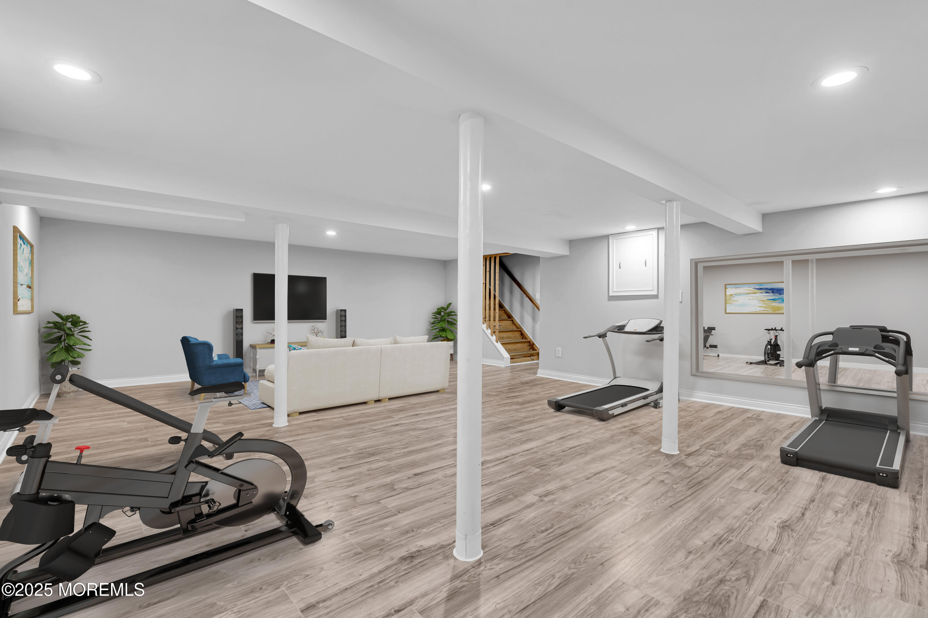 199 Pinckney Road Little Silver, NJ 07739 - Photo 40 of 51 Basement, perfect for exercise room