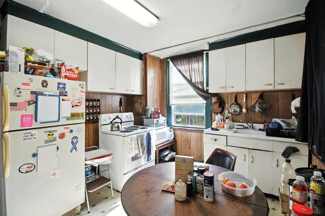 a storage room with washer and dryer