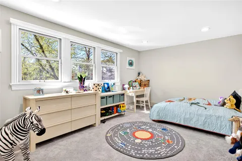 a room with furniture and a table