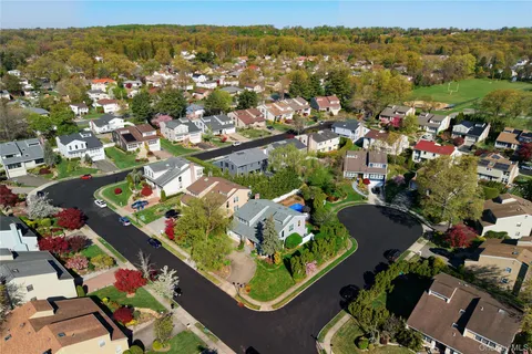 an aerial view of a city