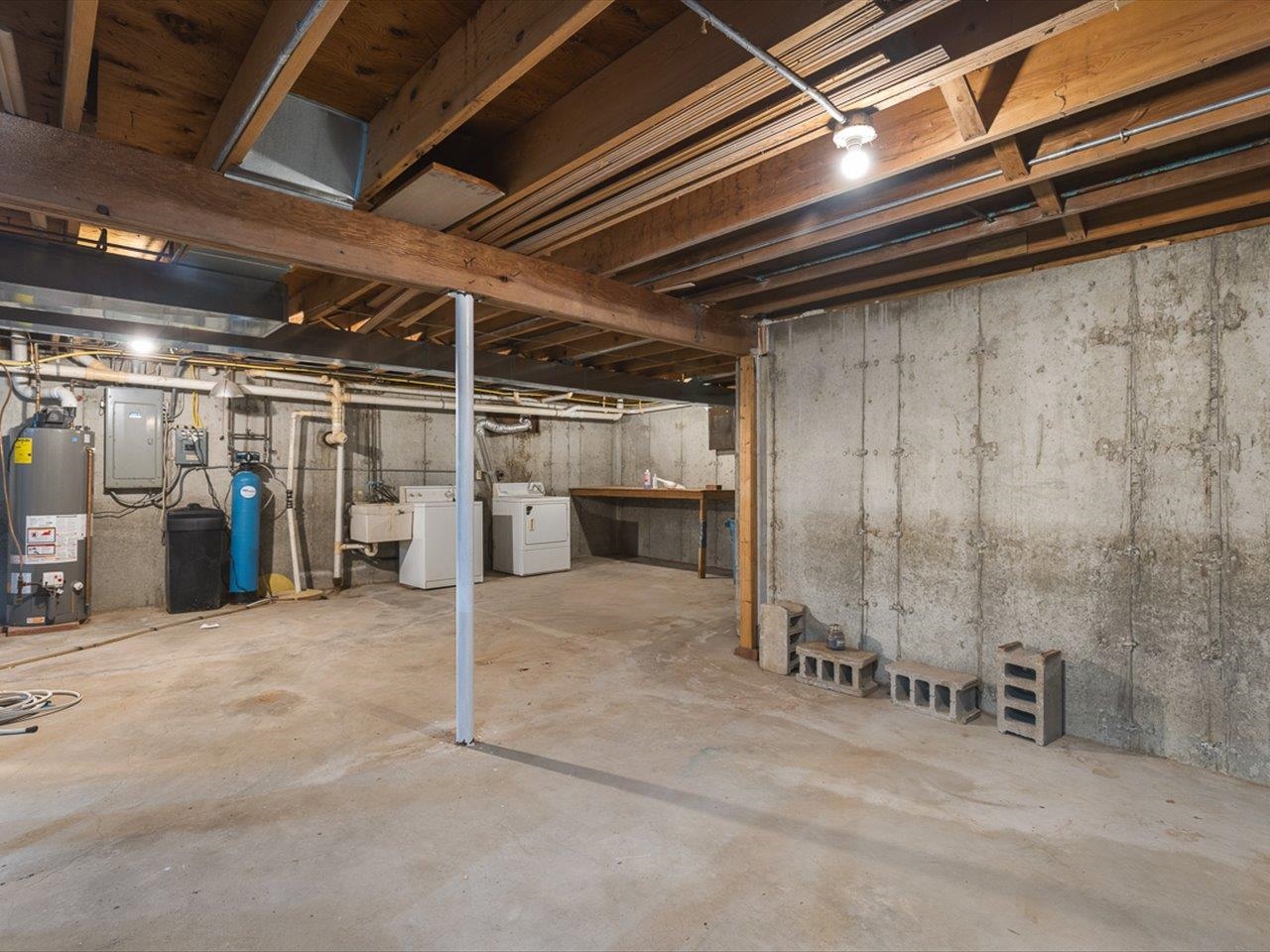 7101 Lawrenceville Road Garden Prairie, IL 61038 - Photo 38 of 53 a view of water heater room with wooden ceiling