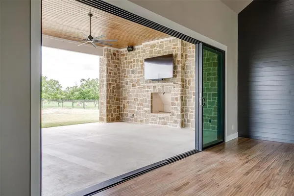 wooden floor in an empty room