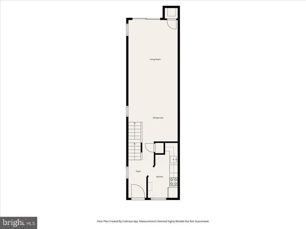 a view of cabinet with white walls