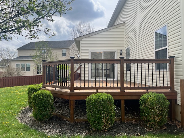 1978 Spring Ridge Drive Xenia, OH 45385 - Photo 38 of 44 This spacious deck offers a seamless connection to the outdoors, perfect for relaxation or entertaining.