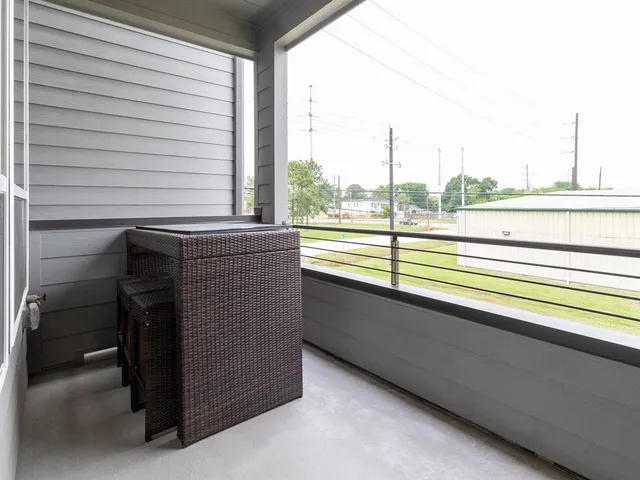 a view of outdoor space with seating area