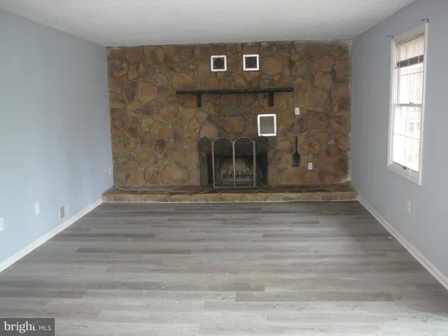 a view of a fireplace