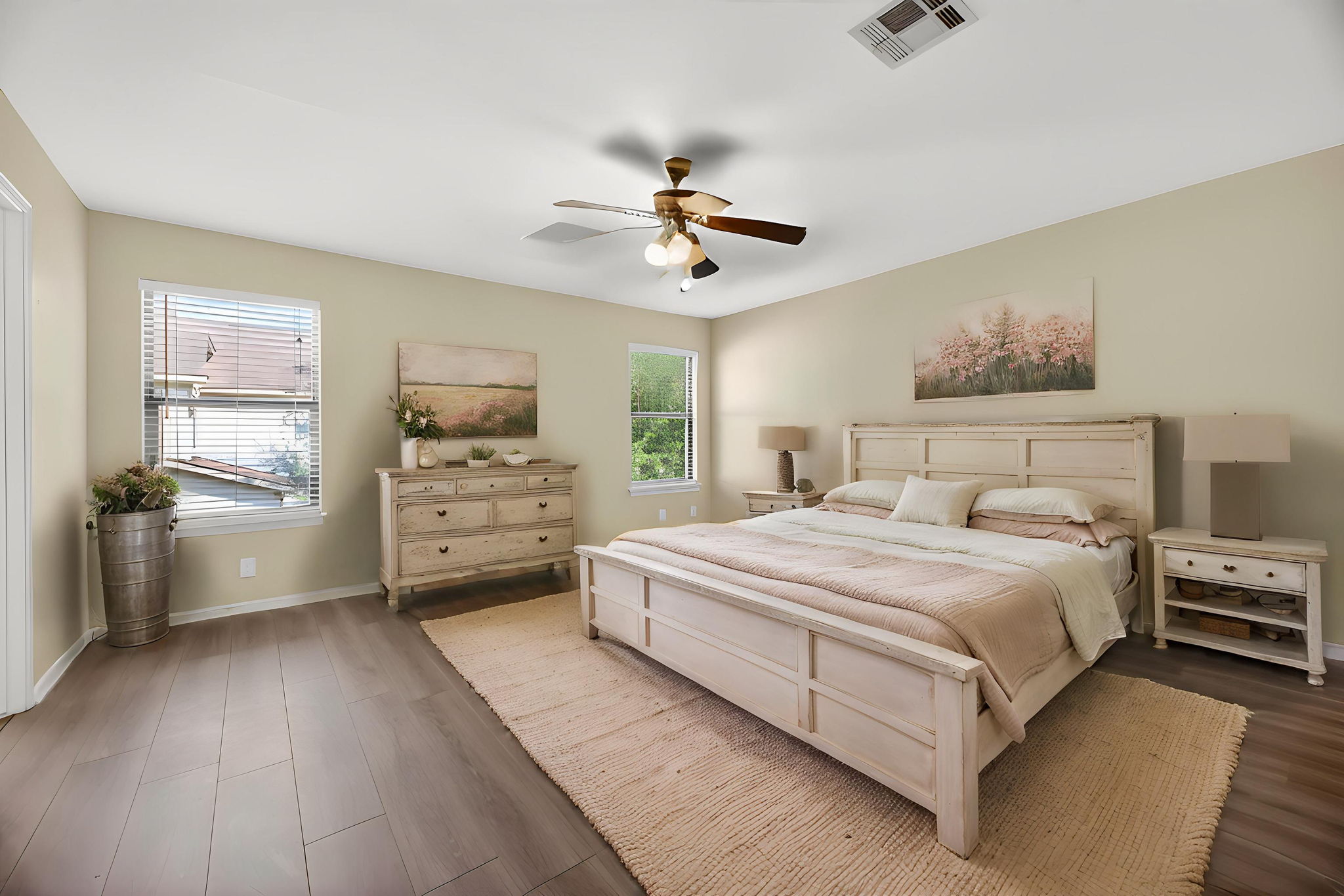 8813 Wiley Way Austin, TX 78747 - Photo 17 of 39 Virtually staged primary bedroom on second level