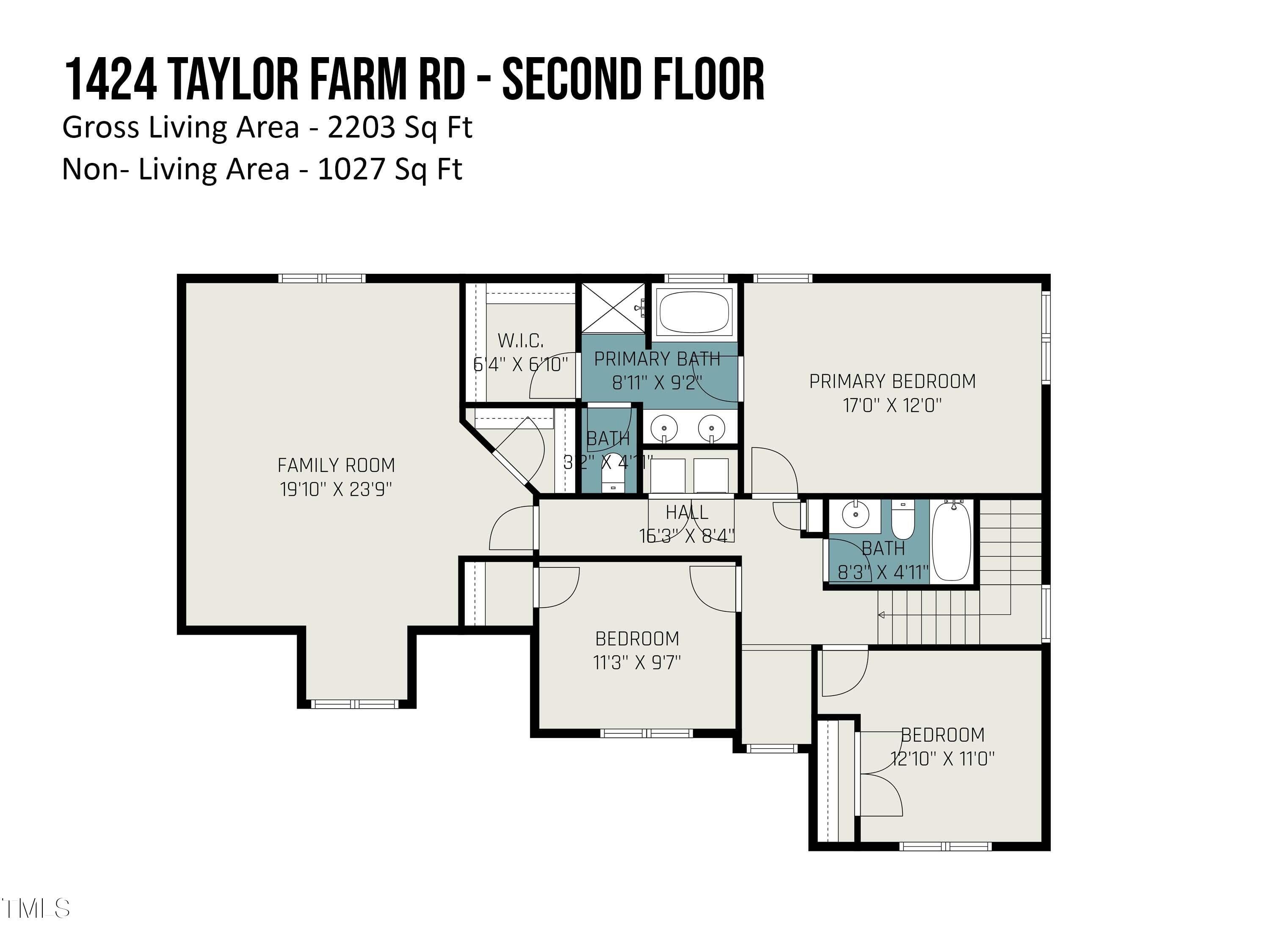 1424 Taylor Farm Road Raleigh, NC 27603 - Photo 27 of 27 1424_taylor_farm_rd_-_second_floor