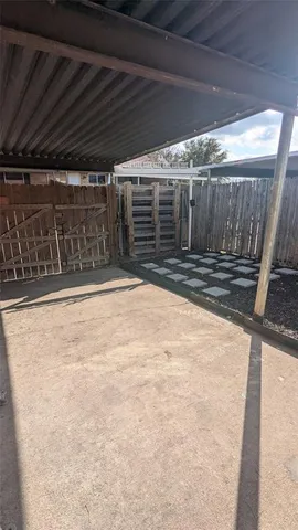 a view of a indoor garage