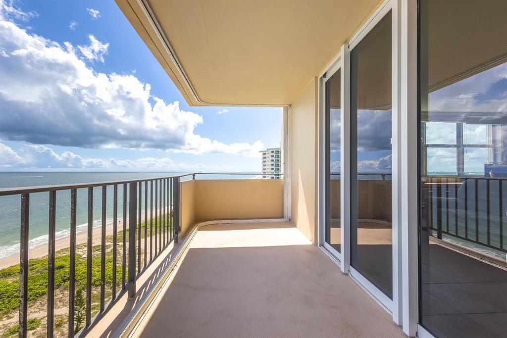 2000 South Ocean Boulevard, Unit 10E Lauderdale-by-the-Sea, FL 33062 - Photo 16 of 86 Large Balcony