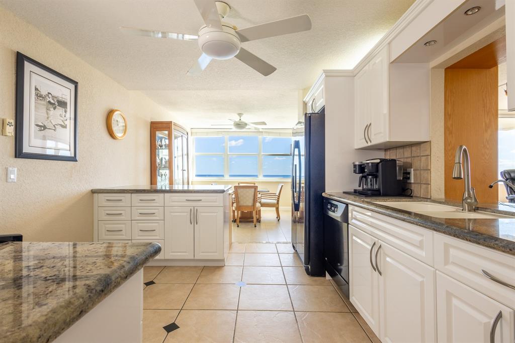 2000 South Ocean Boulevard, Unit 10E Lauderdale-by-the-Sea, FL 33062 - Photo 19 of 86 Large Kitchen