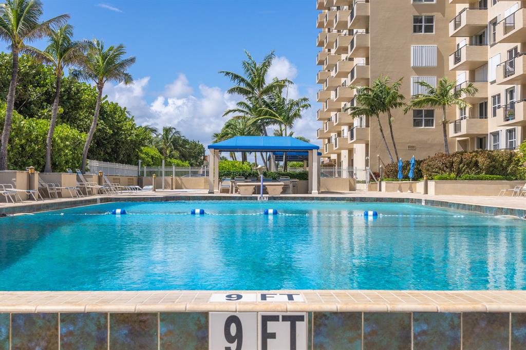 2000 South Ocean Boulevard, Unit 10E Lauderdale-by-the-Sea, FL 33062 - Photo 41 of 86 a view of swimming pool with an outdoor space