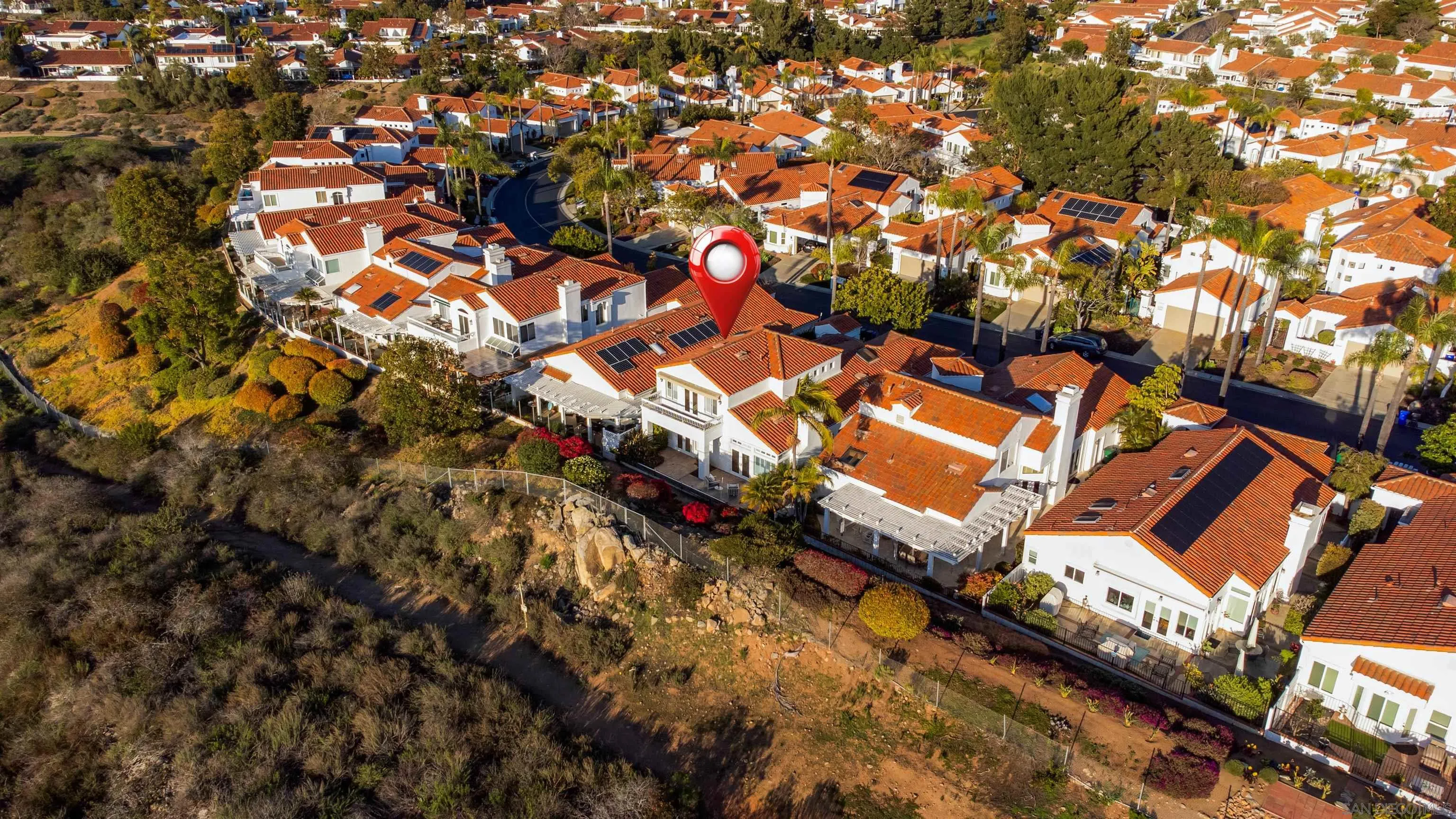 4140 Andros Way Oceanside, CA 92056 - Photo 35 of 41 an aerial view of residential houses with outdoor space