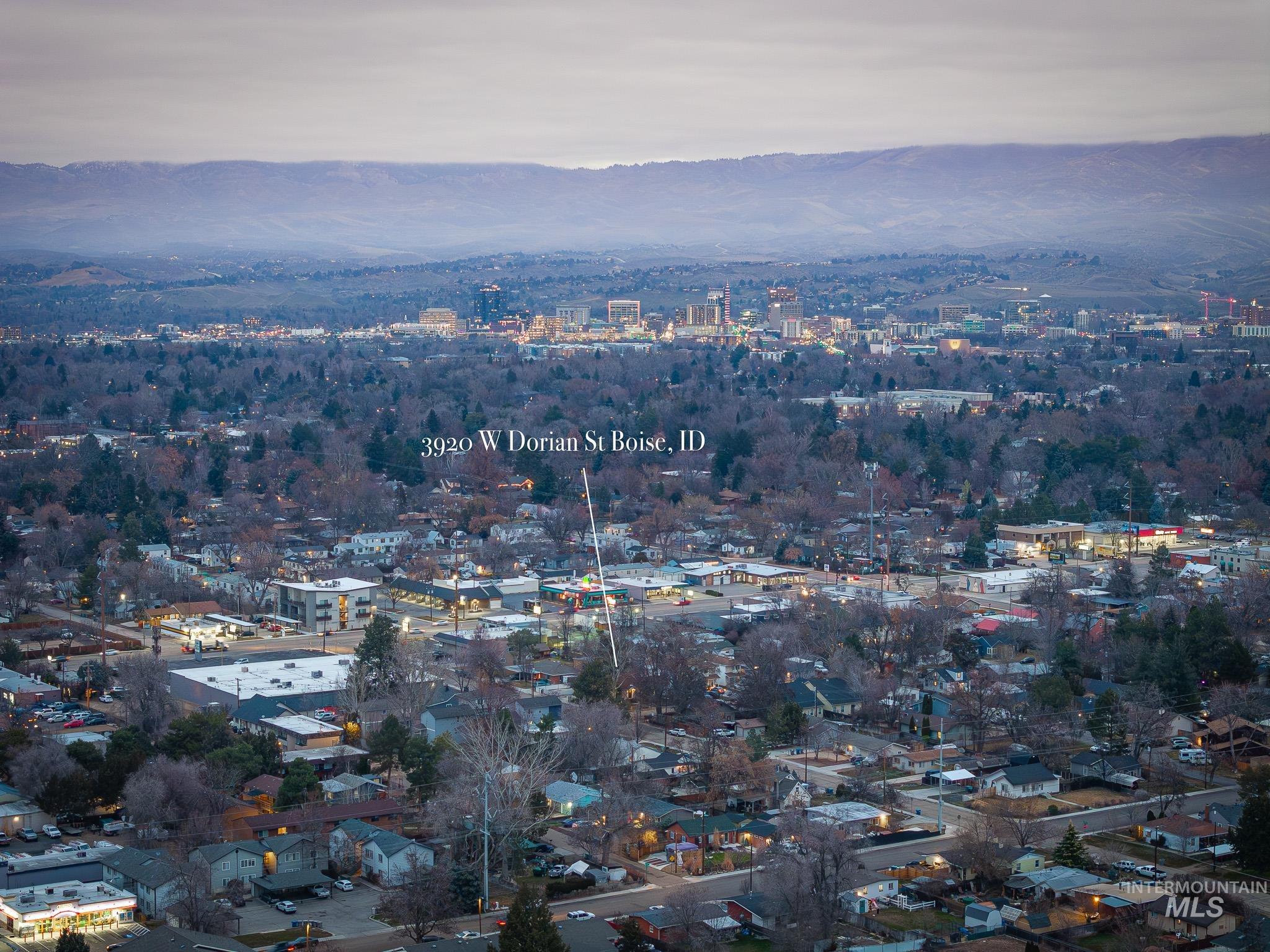 View of city featuring a mountainous background