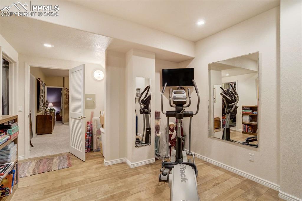 4618 Bethany Court Colorado Springs, CO 80918 - Photo 40 of 50 a view of a room with gym equipment