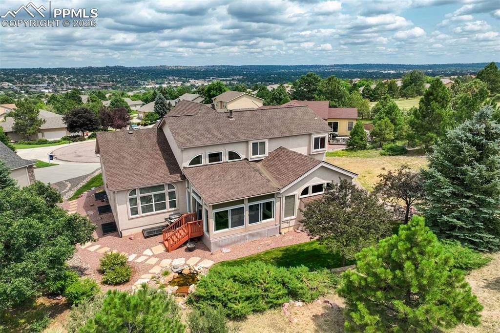 4618 Bethany Court Colorado Springs, CO 80918 - Photo 47 of 50 an aerial view of house with yard