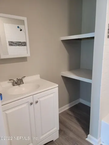 a bathroom with a sink and a toilet