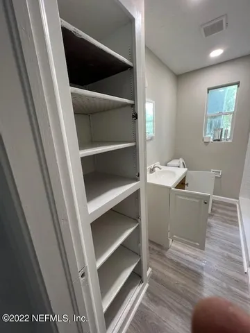 a view of walk in closet