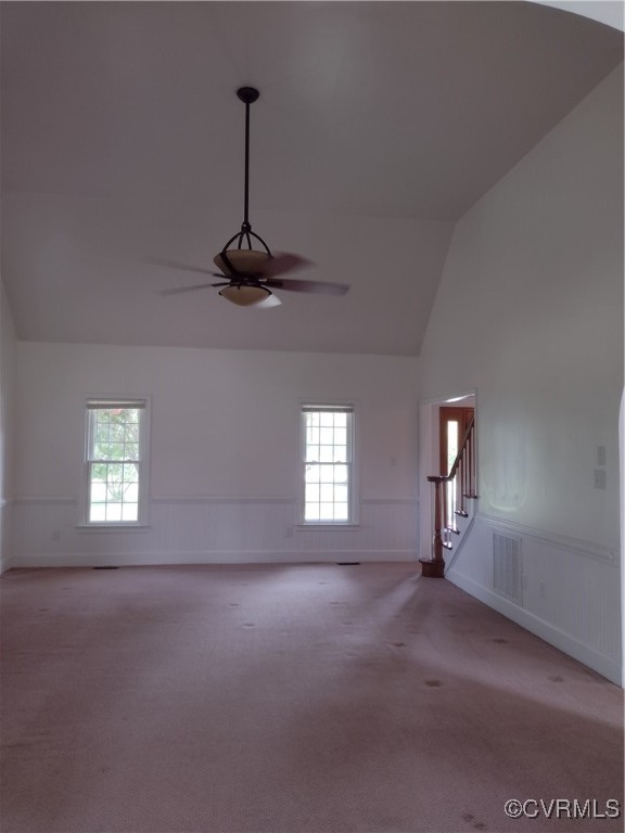 3249 Maidens Road Powhatan, VA 23139 - Photo 14 of 45 Spare room with light colored carpet, stairs, wain