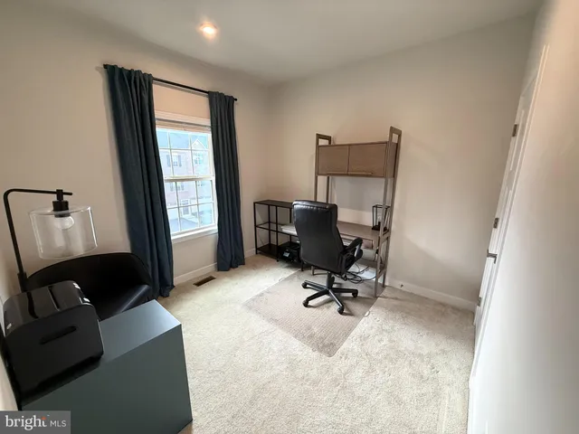 a view of workspace with a window