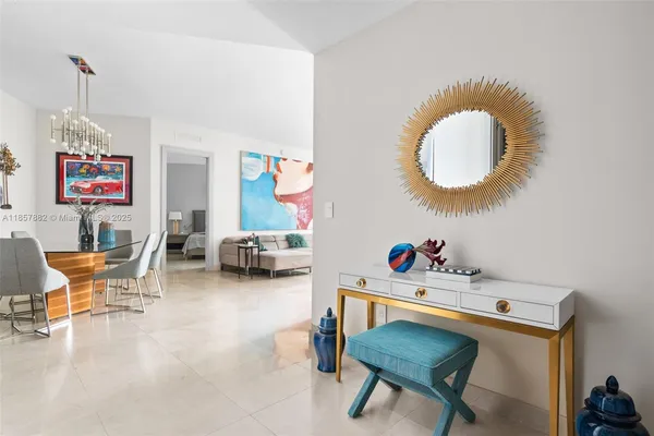 a room with furniture and a chair