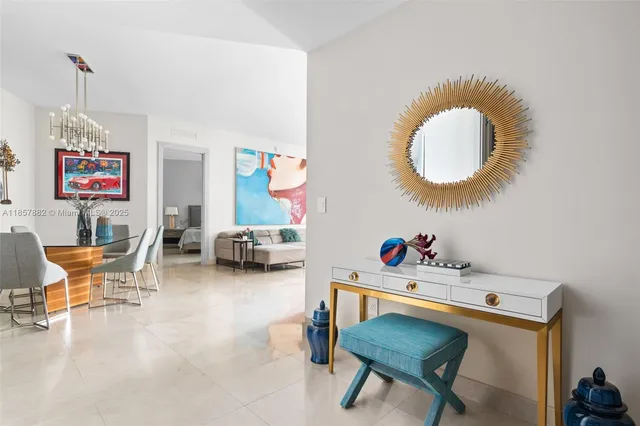 a room with furniture and a chair