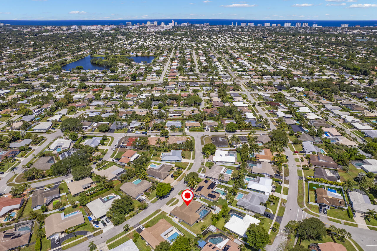 1352 Southwest 12th Street Boca Raton, FL 33486 - Photo 25 of 27 Aerial Looking East