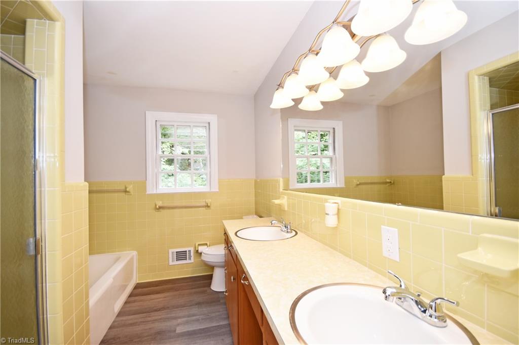 155 Tutterow Road Mocksville, NC 27028 - Photo 16 of 30 Master Bath with Double Vanity, Separate Tub and Shower.