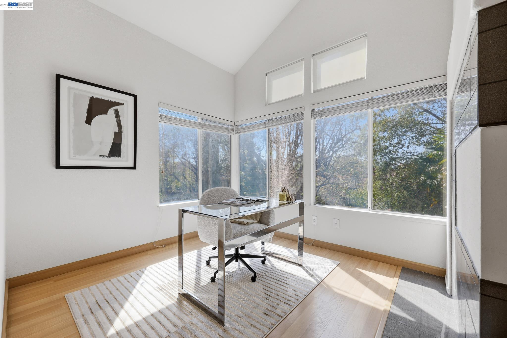 906 Vista Pointe Drive San Ramon, CA 94582 - Photo 39 of 60 a workspace with wooden floor and a window
