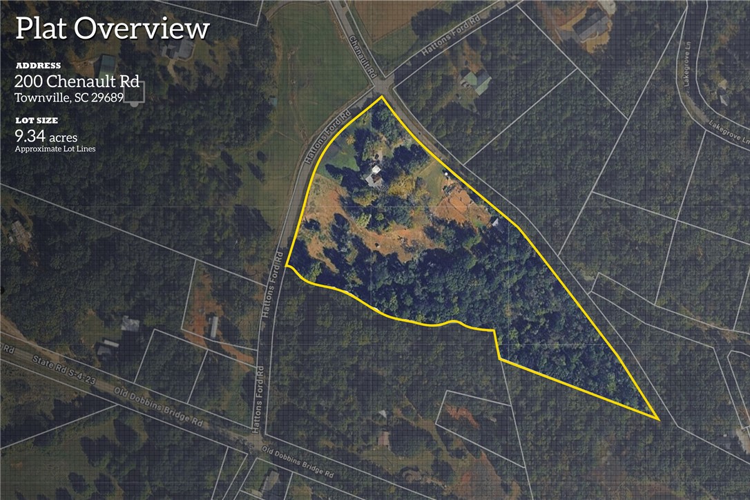 200 Chenault Road Townville, SC 29689 - Photo 3 of 47 Discover a spacious 9.34-acre lot with approximate lot lines, ideal for your dream home.