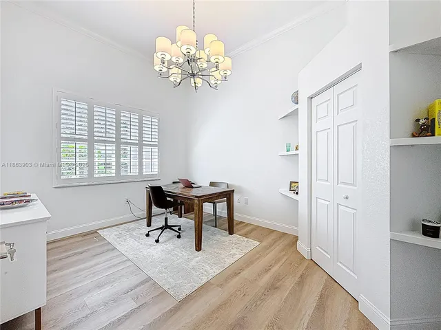 a room with furniture and window